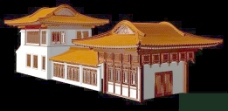 背景中式建筑3d模型下载3d建筑模型17
