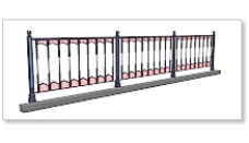 室外模型栏杆栅栏3d素材装饰素材28