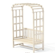 室外模型休息座椅3d素材装饰素材18