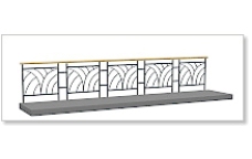 室外模型栏杆栅栏3d素材公用设施26
