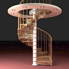楼梯设计室内设计楼梯3d素材3d装修模板16