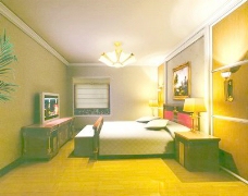 室内设计卧室3d素材3d装修模板109