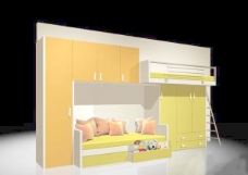 室内设计儿童房3d素材3d模型 4