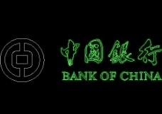 中国银行标志图块CAD饰物陈设图纸素材