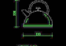 器皿图块厨房水槽厨具器皿CAD图块16