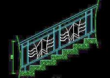 木楼梯铁艺楼梯旋转楼梯现代式楼梯楼梯扶手CAD图块40