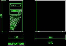 电视机图块视听设备图块影院音响组合图块电脑CAD图块4