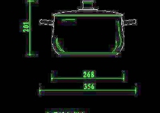 水槽图块厨房水槽厨具器皿CAD图块13
