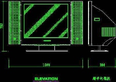 音响视听电视机图块视听设备图块影院音响组合图块电脑CAD图块12