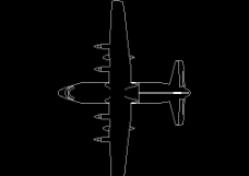 飞机玩具图块CAD饰物陈设图纸素材25