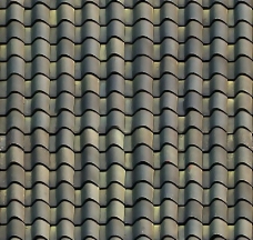 建筑素材瓦片古建筑屋顶瓦3d材质贴图素材5