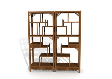 3d柜架模型3d中式家具模型免费下载5