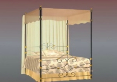 欧式床传统家具3D模型19