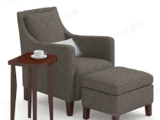 咖啡杯3D沙发椅模型