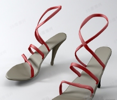商品3D凉鞋模型