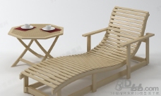 咖啡杯3D户外休闲桌椅模型