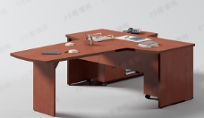 3D办公桌模型