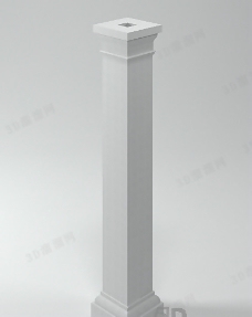3D中式柱子模型
