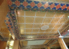 中式别墅客厅吊顶装饰图片