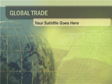 全球贸易ppt模板