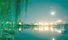 北京夜景北京莲花池夜景