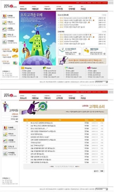 韩国培训机构网站界面PSD商业模板
