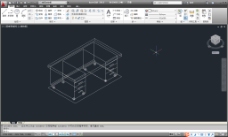 CAD 三维 普通办公桌