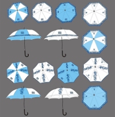 诺基亚花纹龙纹雨伞