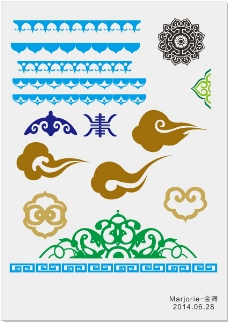 蒙古花纹素材