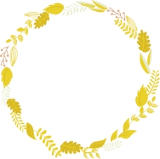 秋日秋花框可爱复古的花的形状设置联合国环完美的婚礼请柬和生日卡片