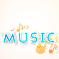 标语背景随着音符的音乐背景可以使用作为在音乐会和派对传单海报或标语