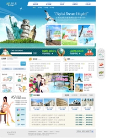 旅游休闲休闲旅游网页设计