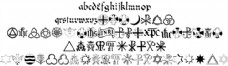 基督教的图标B字母的字体