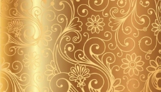 高档金色欧式花纹背景图下载