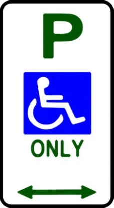 残疾人停车标志剪贴画