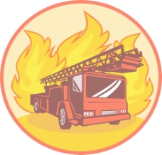 发电消防车或发动机电器与火焰