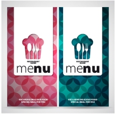 西餐菜单封面背景设计矢量素材