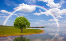 彩虹自然风光图片